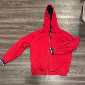 Ralph Lauren Red and Blue Polo hoodie